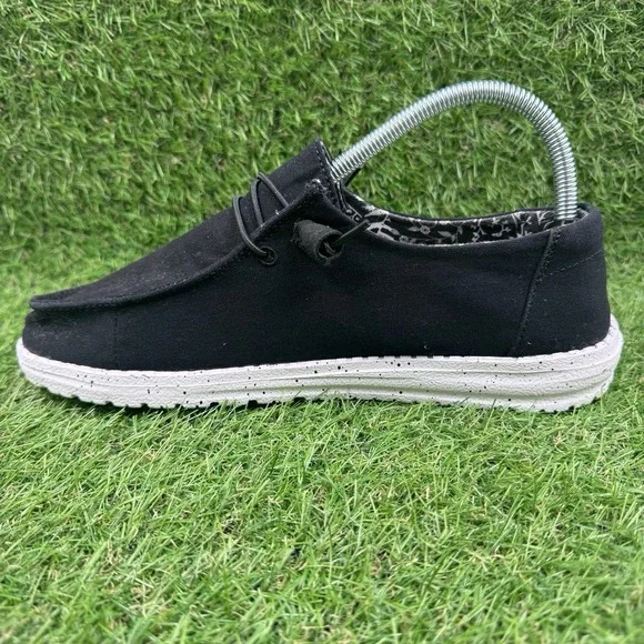 Hey Dude Wendy Basic Wide Womens Size 9 D Black Odyssey Casual Slip On Shoes - Picture 4 of 10